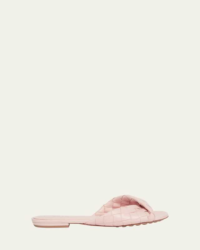 Blink Woven Napa Leather Flat Sandals